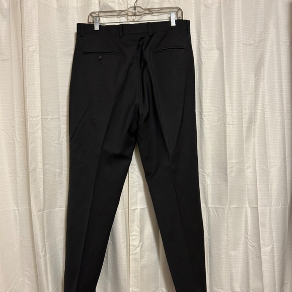 Kenneth Cole Awearness Black Heather Wool Blend Modern Fit Trousers, 35W x 30L - Picture 3 of 13